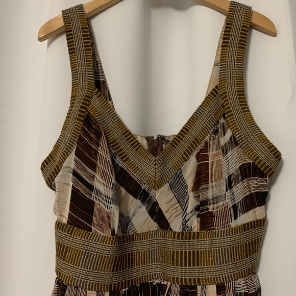 Plenty by Tracy Reese Faux Patchwork Silk Dress 8 - Picture 4 of 8